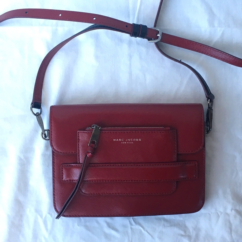 Marc Jacobs 'Madison' crossbody bag dark red leather